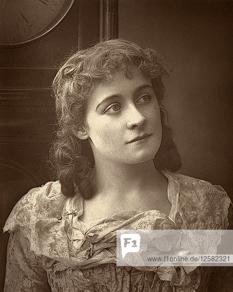 Kate Rorke  British actress  in Sophia  1887. Artist: Ernest Barraud