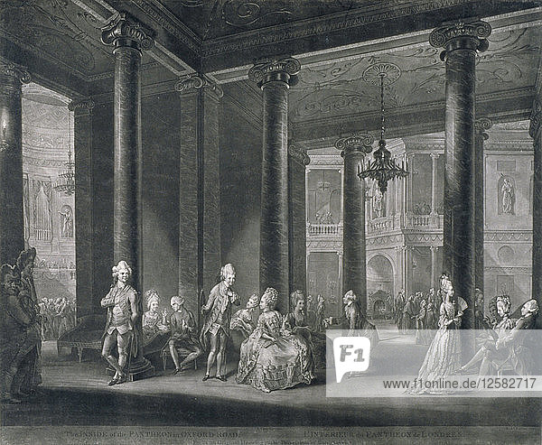 Innenraum des Pantheons  Oxford Street  Westminster  London  1772. Künstler: Richard Earlom