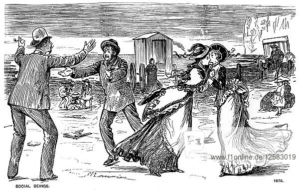 Soziale Lebewesen  1876 (1891). Künstler: George du Maurier
