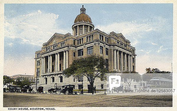 Harris County Court House  Houston  Texas  USA  1918. Künstler: Unbekannt