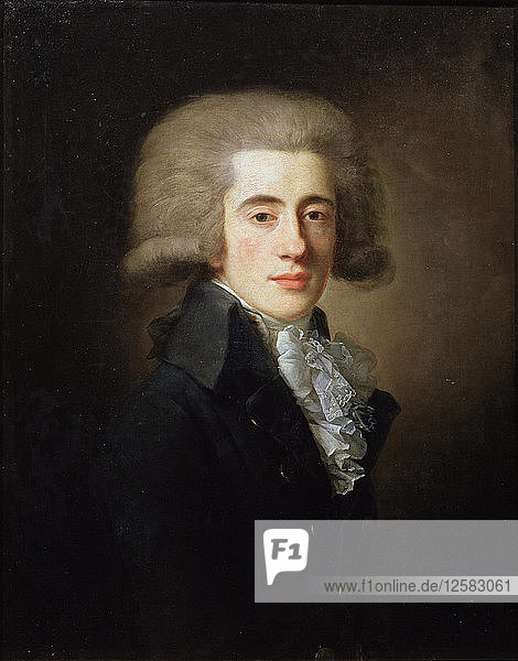 Porträt des Vizekanzlers Nikita Panin  (1770-1837)  1792. Künstler: Jean Louis Voille