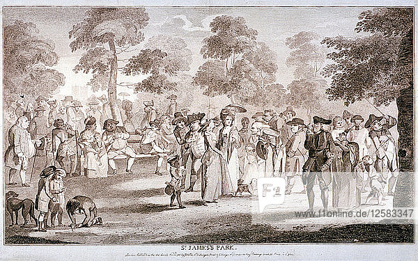 St. Jamess Park  Westminster  London  1783. Künstler: Anon