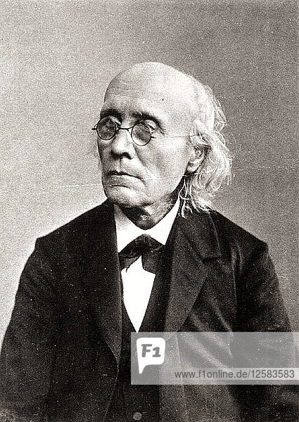 Gustav Theodor Fechner  deutscher Experimentalpsychologe  ca. 1883-c1884. Künstler: Unbekannt