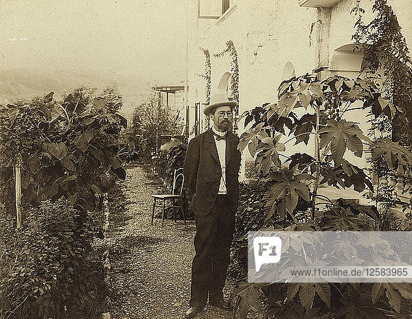 Anton Tschechow  russischer Schriftsteller  Jalta  Krim  Russland  um 1900. Künstler: Unbekannt