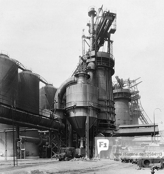 A blast furnace at the Park Gate Iron & Steel Co  Rotherham  South Yorkshire  April 1955. Artist: Michael Walters