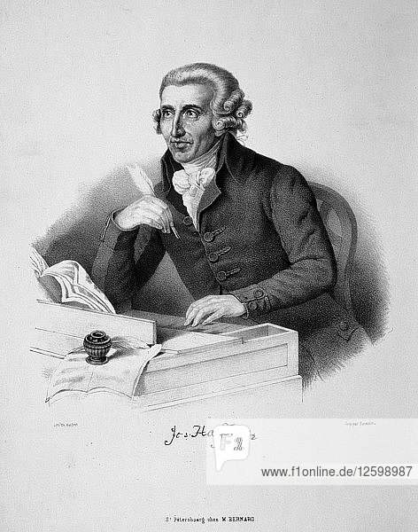 Porträt des Komponisten Joseph Haydn (1732-1809)  18. Jahrhundert.