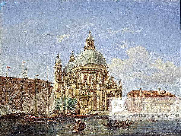 Die Kirche Santa Maria della Salute  19. Jahrhundert. Künstler: Victor Adam