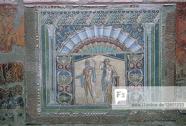 Roman mosaic of Neptune and Amphitrite  1st century. Artist: Unknown