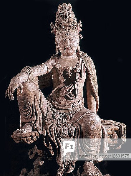 Chinese statuette of Kuan-Yin as a Bodhisattva 12th century. Artist: Unknown