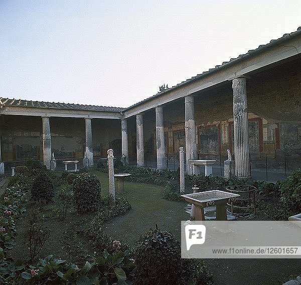 Haus der Vettii in der römischen Stadt Pompeji  1. Jahrhundert. Künstler: Unbekannt