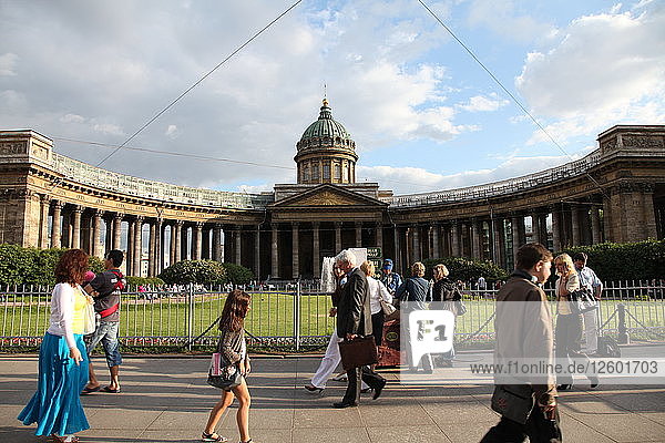 Kazan Cathedral  St Petersburg  Russia  2011. Artist: Sheldon Marshall