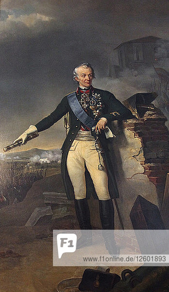 Alexander Suworow  russischer General  (1833). Künstler: Nicolas-Sébastien Frosté