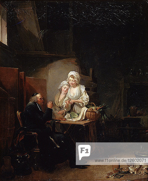 Ein alter Pfarrer  Ende der 1780er Jahre. Künstler: Louis Leopold Boilly