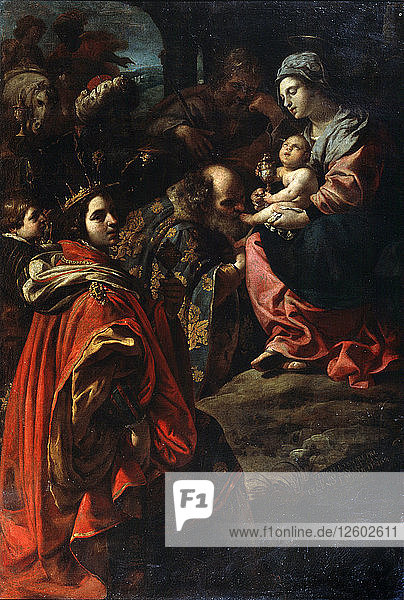 Die Anbetung der Könige  Ende 16. oder 17. Jahrhundert. Künstler: Rutilio di Lorenzo Manetti