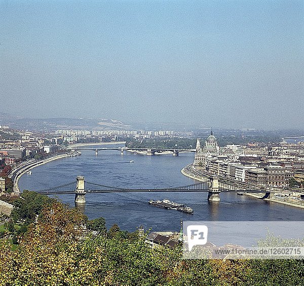 Budapest und die Donau. Künstler: Unbekannt