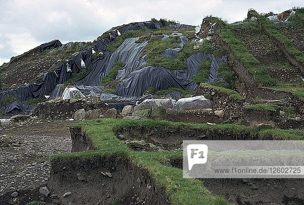 Ausgrabung eines Grabhügels in der Grafschaft Meath  33. Jahrhundert v. Chr. Künstler: Unbekannt