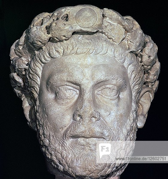 Steinkopf des Diokletian  3. Jahrhundert. Künstler: Unbekannt