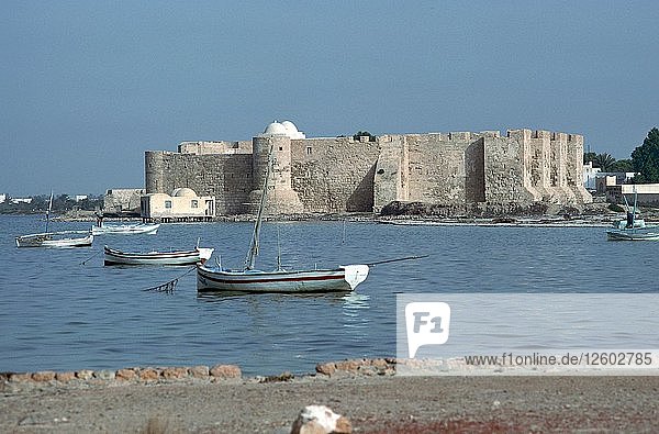 Ansicht der spanischen Festung Borj el Kebir  13. Jahrhundert. Künstler: Unbekannt