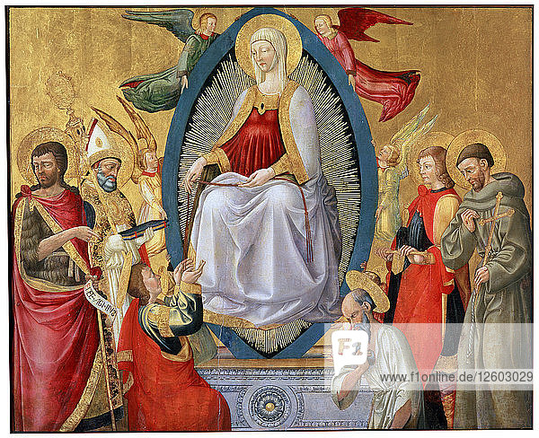 Die Himmelfahrt der Heiligen Jungfrau Maria  1464-1465. Künstler: Neri di Bicci