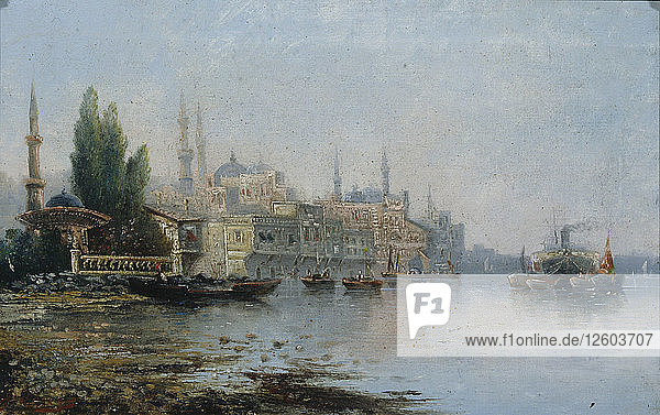 Istanbul vom Bosporus aus gesehen  zweite Hälfte des 19. Künstler: Französischer Meister