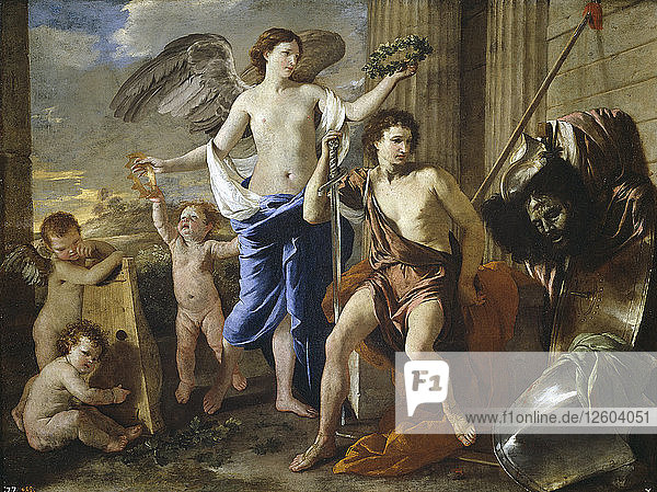 Der Triumph des David  1630. Künstler: Poussin  Nicolas (1594-1665)