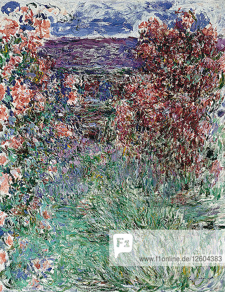 Das Haus unter den Rosen  1925. Künstler: Monet  Claude (1840-1926)