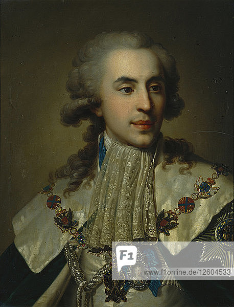 Porträt des Fürsten Platon Subow (1767-1822)  1793. Künstler: Lampi  Johann-Baptist von  der Ältere (1751-1830)