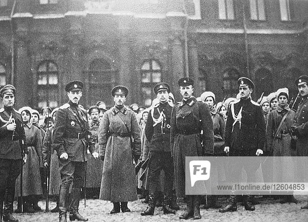 The Petrograd Womens Battalion of Death Defending Winter Palace 1917.