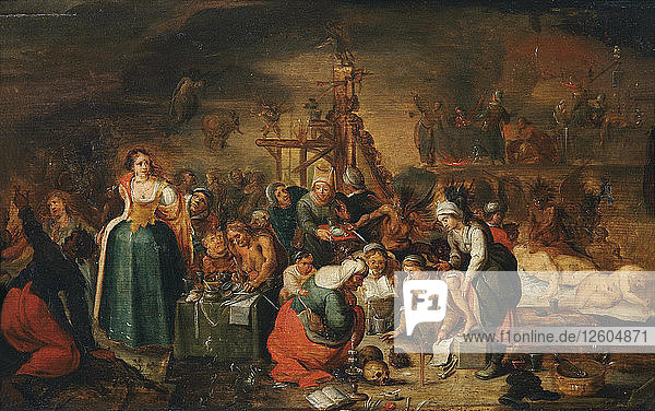 Die Hexenküche  frühes 17. Jh. Künstler: Francken  Frans  der Jüngere (1581-1642)