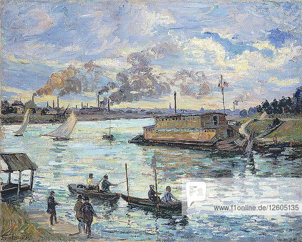 Fluss-Szene  1890. Künstler: Guillaumin  Jean-Baptiste Armand (1841-1927)