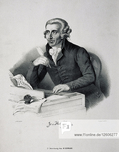 Porträt des Komponisten Joseph Haydn (1732-1809). Künstler: Deutscher Meister