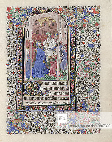 Die Darstellung im Tempel (Stundenbuch)  1440-1460. Künstler: Bedford Master (tätig 1405-1465)