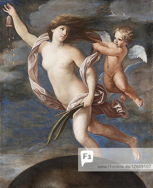 Fortuna und Amor. Künstler: Sirani  Elisabetta (1638-1665)