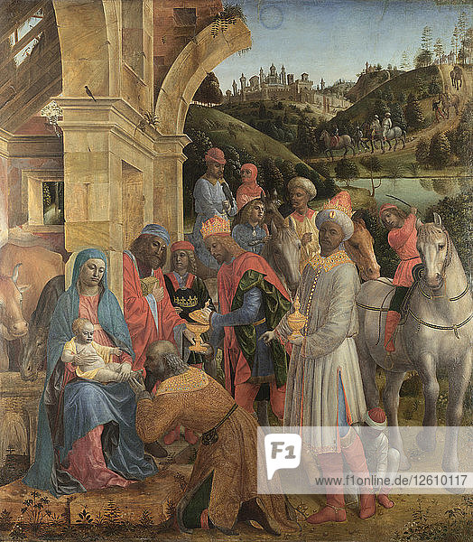 Die Anbetung der Könige  um 1500. Künstler: Foppa  Vincenzo (tätig 1456-1516)