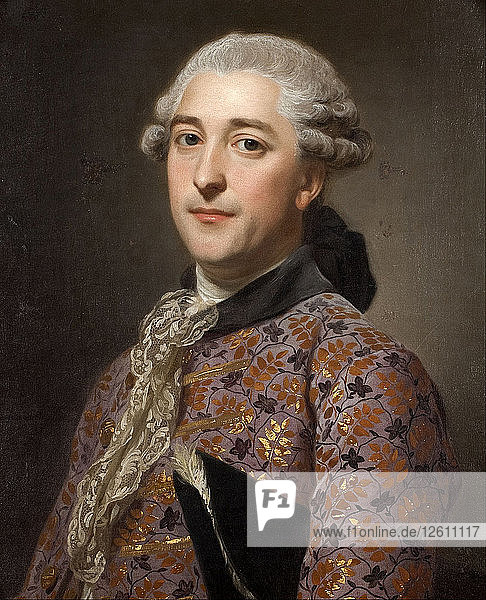 Porträt des Fürsten Wladimir Borissowitsch Golitsyn (1731-1799)  1762. Künstler: Roslin  Alexander (1718-1793)