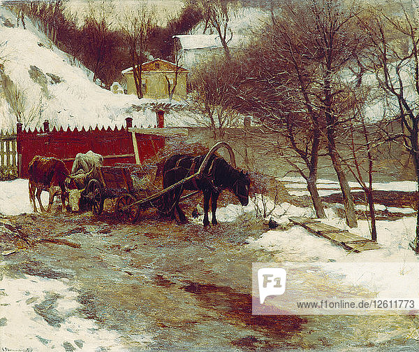 Vorfrühling. Künstler: Swetoslawski  Sergej Iwanowitsch (1857-1931)