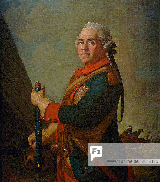 Porträt von Maurice de Saxe (1696-1750)  Marschall von Frankreich  18. Jahrhundert. Künstler: Liotard  Jean-Étienne (1702-1789)