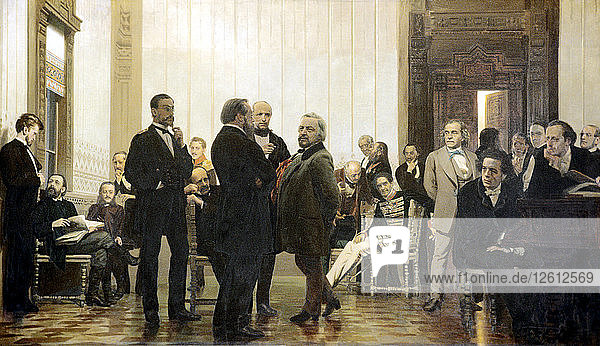 Slawische Komponisten  1871-1872. Künstler: Repin  Ilja Jefimowitsch (1844-1930)