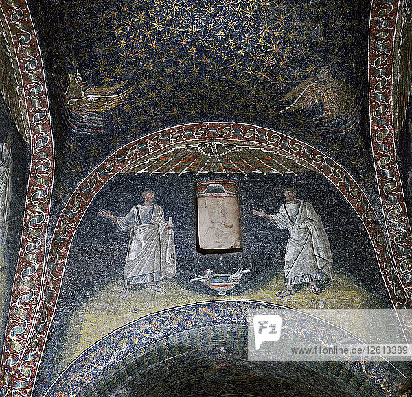 Mosaic of St Paul and St Peter in the Mausoleum of Galla Placidia  5th century. Artist: Unknown