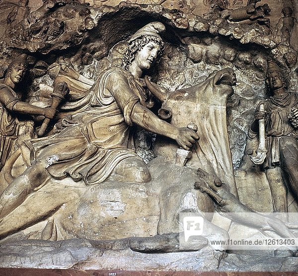 Römisches Steinrelief  2. Jahrhundert. Künstler: Unbekannt