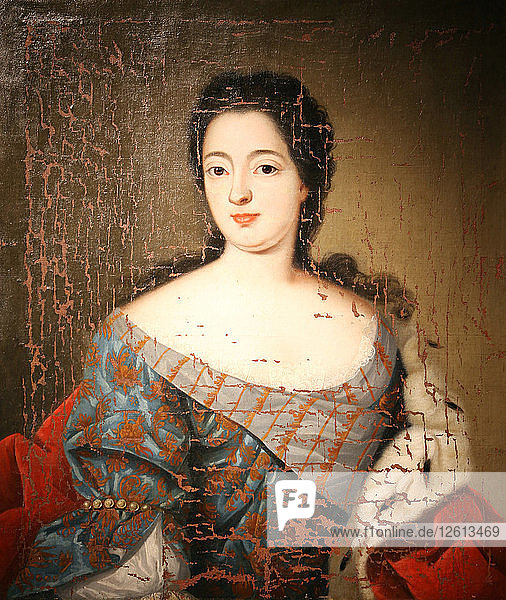 Porträt der Kaiserin Katharina I. (1684-1727)  frühes 18. Jahrhundert. Künstler: Anonym
