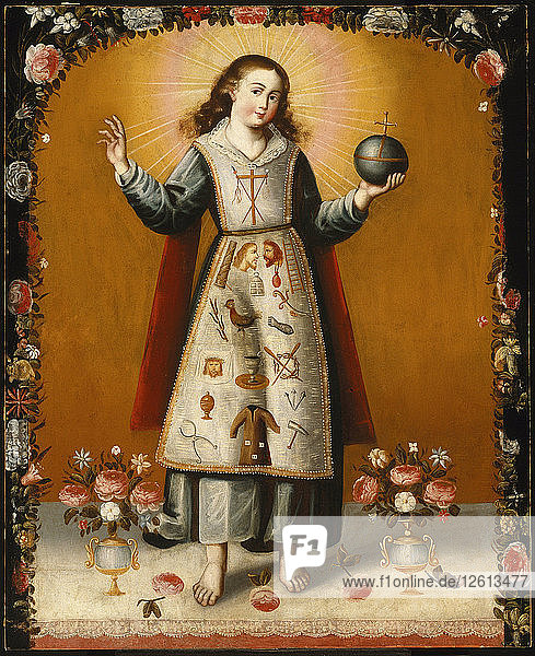 Christuskind mit Passionssymbolen  zweite Hälfte des 17. Künstler: Anonym