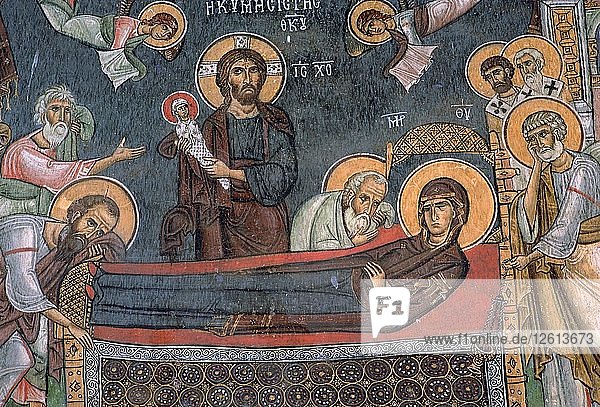 Darstellung des Todes der Jungfrau Maria  12. Jahrhundert. Künstler: Unbekannt