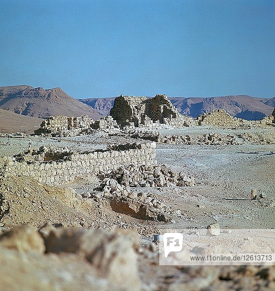 Überreste des Palastes des Herodes  1. Jahrhundert. Künstler: Unbekannt