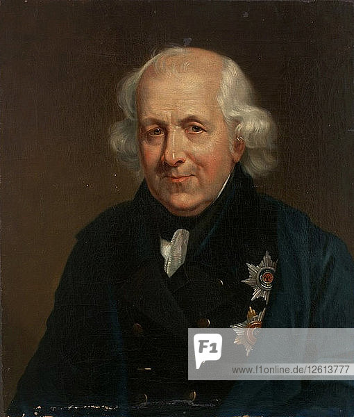 Porträt des Grafen Nikolaj Semjonowitsch Mordwinow (1754-1845)  1826-1829. Künstler: Anonym