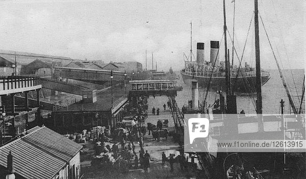Landing Stage  Liverpool Docks. Artist: Unknown