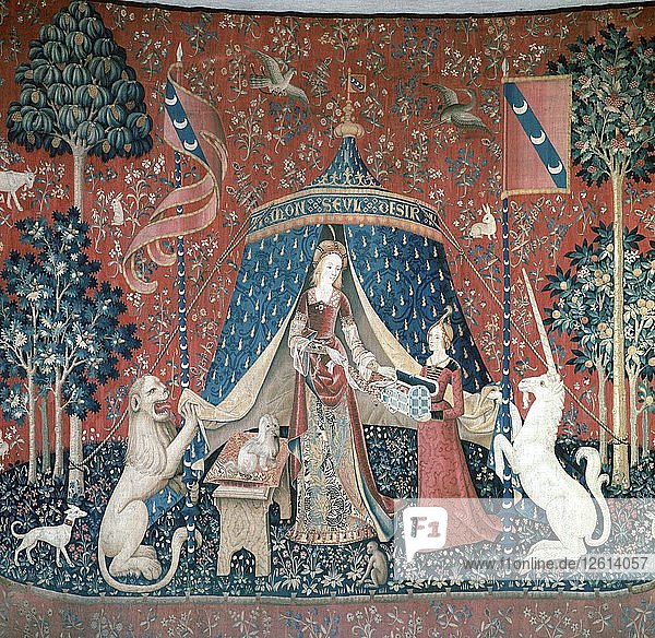 La Dame A La Licorne  15. Jahrhundert. Künstler: Unbekannt