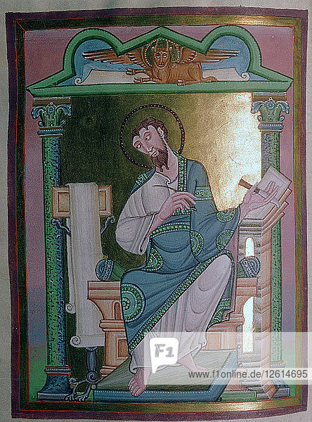 Illustration des Heiligen Lukas  11. Jahrhundert. Künstler: Unbekannt