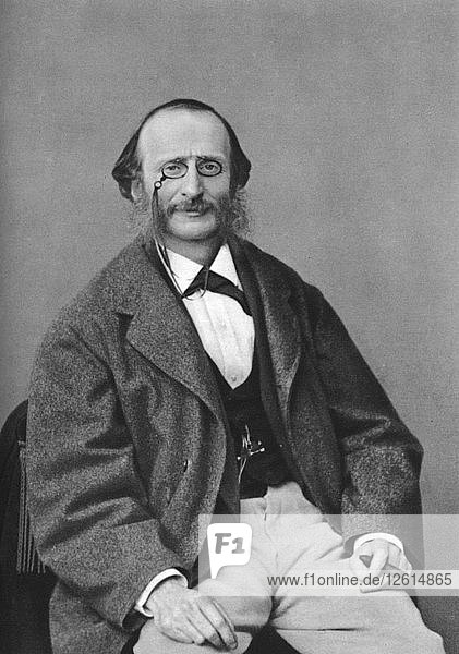 Jacques Offenbach (1819-1880)  deutschstämmiger französischer Komponist  Cellist und Impresario der romantischen Kunst: Nadar