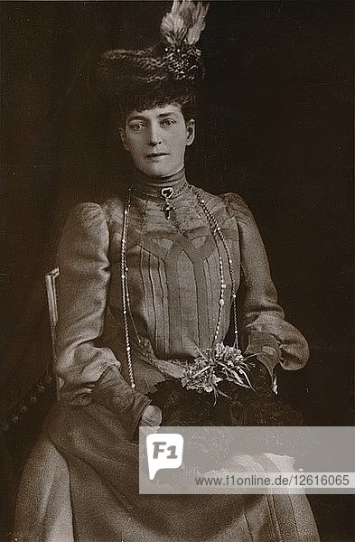 Alexandra  Königingemahlin von König Edward VII. des Vereinigten Königreichs  1905. Künstler: William Slade Stuart